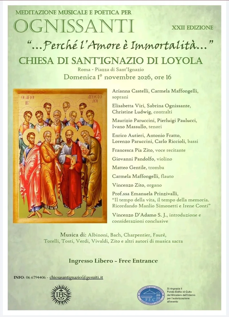 MEDITAZIONE MUSICALE E POETICA PER OGNISSANTI, XXII edizione