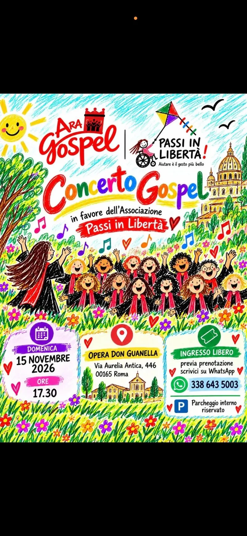 Concerto AraGospel in favore di Passi in Libertà 