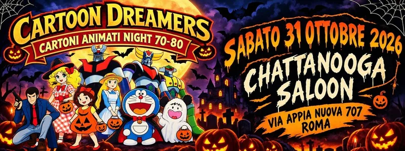 Halloween con i CARTOON DREAMERS al Chattanooga Saloon