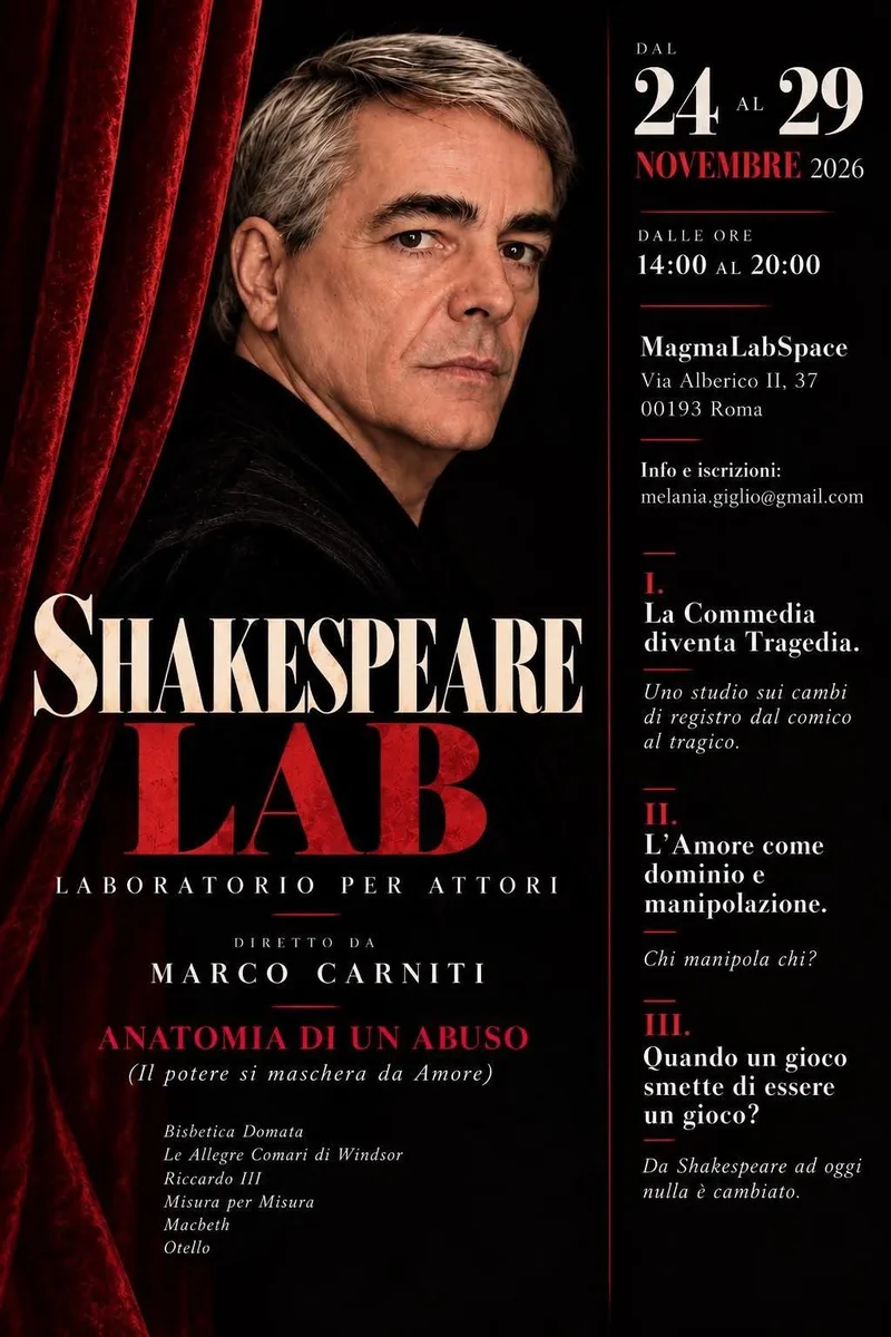 SHAKESPEARE LAB A CURA DI MARCO CARNITI