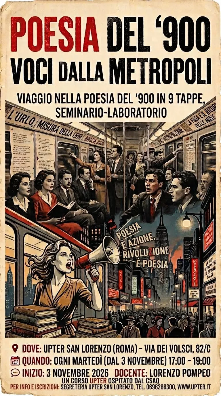 Presentazione del corso-laboratorio "Viaggio nella poesia del '900"