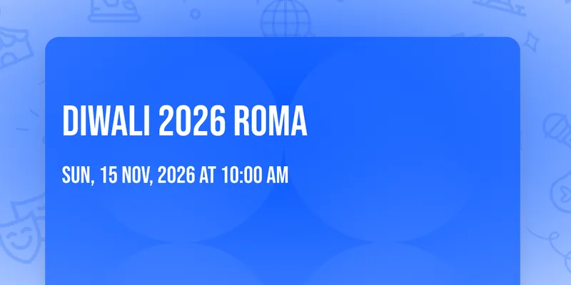 Diwali 2026 Roma
