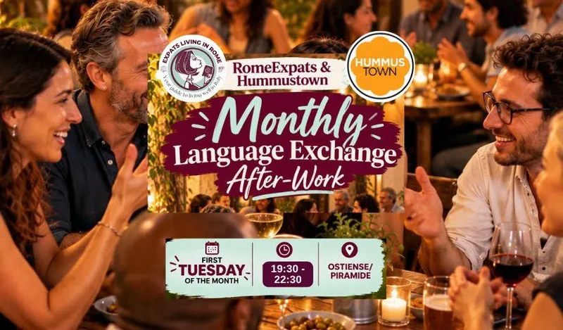 RomeExpats & Hummustown: Language Exchange After-Work | Ostinese
