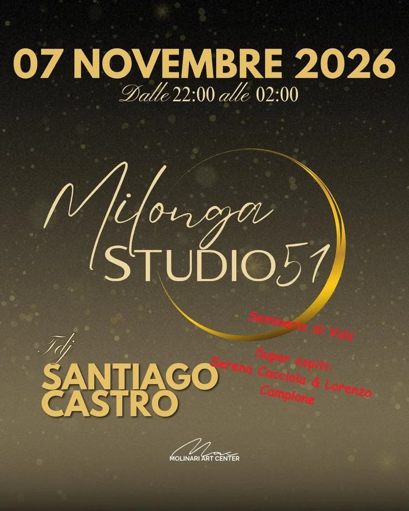 Sabato 7 Novembre 2026 - TJ/Seminario Santiago Castro  - Show  Serena e Lorenzo