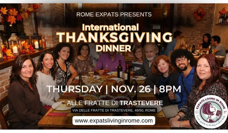 #RomeExpats: International Thanksgiving Dinner in Rome 2026