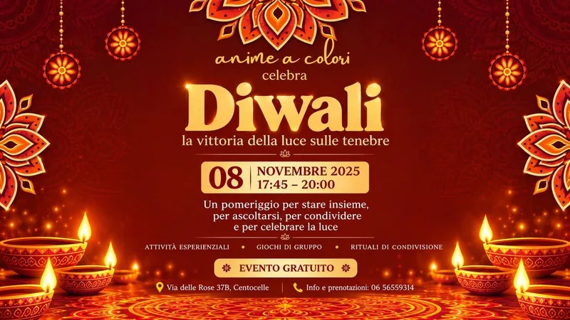DIWALI – La luce che ci unisce: Un pomeriggio di incontro e condivisione