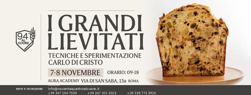 I Grandi Lievitati. Tecniche e sperimentazione con Carlo Di Cristo