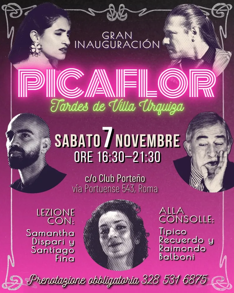 Inaugurazione Picaflor ★ Tardes de Villa Urquiza ★ Club Porteño Roma