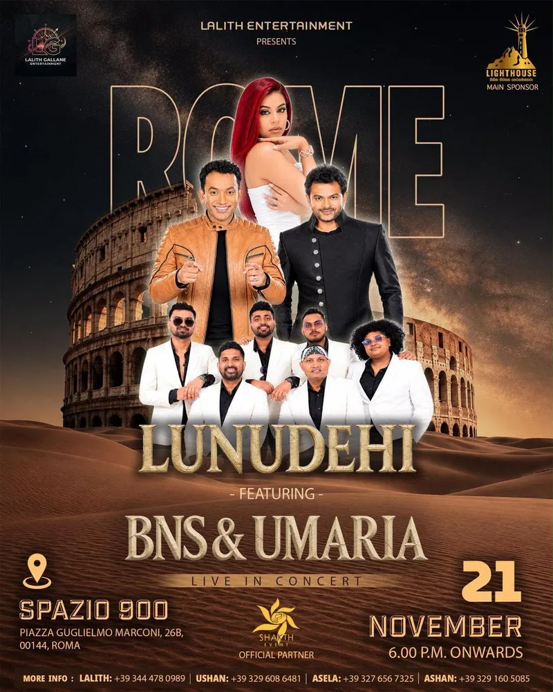 LUNUDEHI – LIVE IN ROME! 🇮🇹