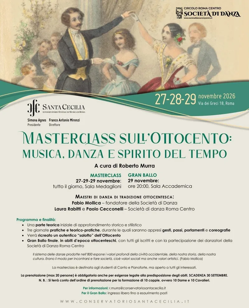 Gran Ballo al Conservatorio Santa Cecilia
