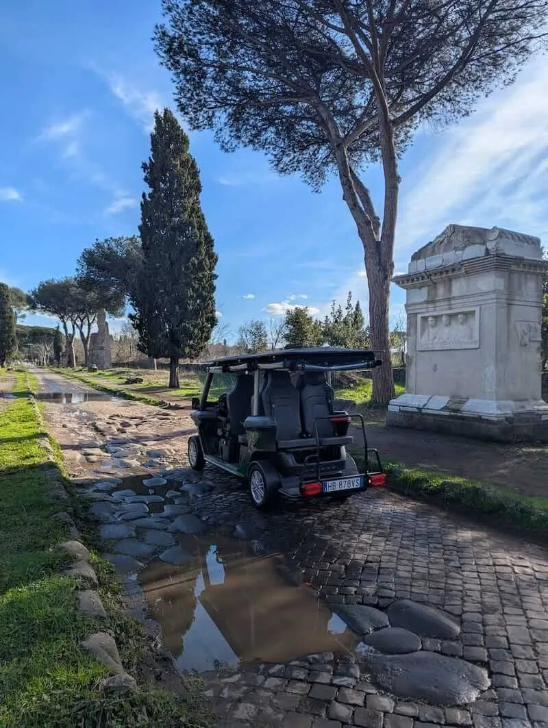 Appian Way & Catacombs Guided Tour by Golf Cart | Shared - Small groups