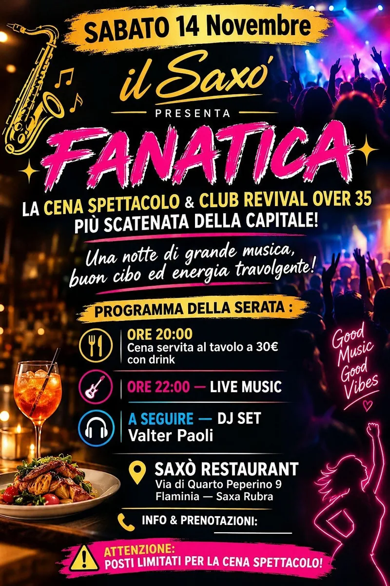 Saxo Sabato 14 Novembre
