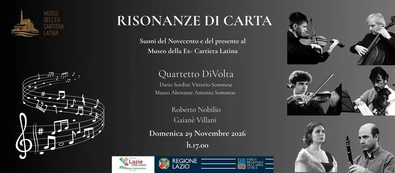 RISONANZE DI CARTA. Suoni del Novecento e del presente al Museo dell'Ex-Cartiera Latina