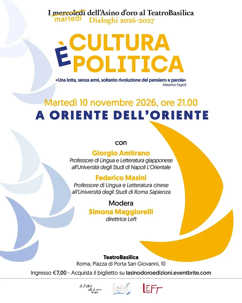 A Oriente dell'Oriente_I dialoghi dell'Asino d'oro al TeatroBasilica