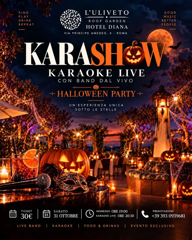 KaraShow! Karaoke DAL VIVO 🎃 L'Uliveto Roof Garden