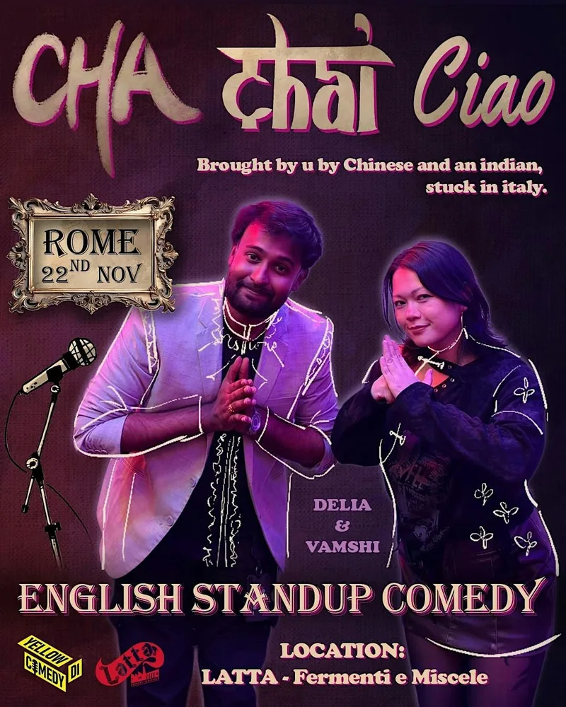 Cha Chai Ciao! – English Stand-Up Comedy in Rome