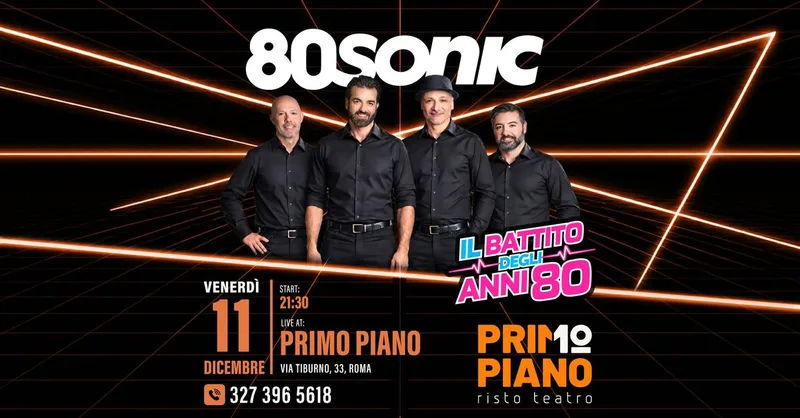 CENA E SHOW con gli 80SONIC - IL BATTITO DEGLI ANNI ’80 
