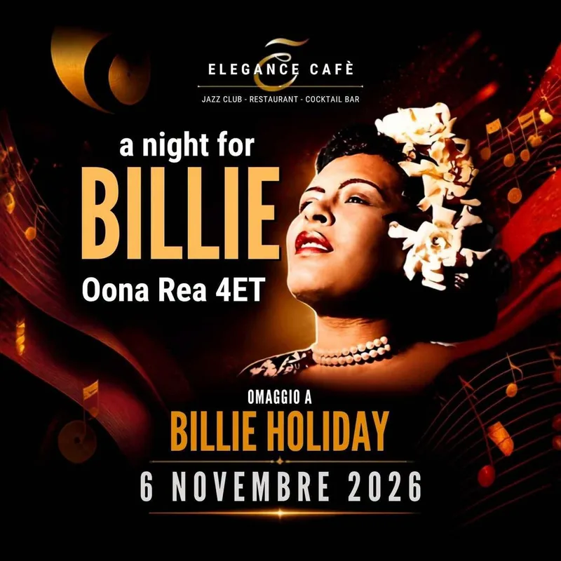 OMAGGIO A BILLIE HOLIDAY  // Live at ELEGANCE CAFE' JAZZ CLUB | ROMA