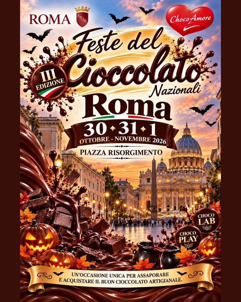 FESTA DEL CIOCCOLATO ARTIGIANALE DI ROMA A PIAZZA RISORGIMENTO 